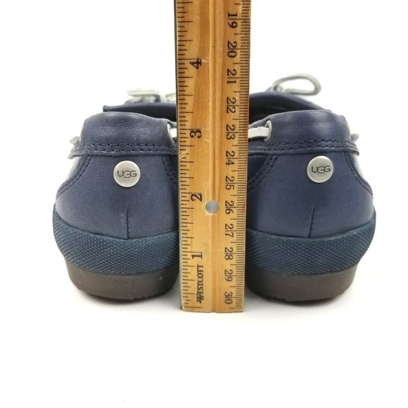 Ugg Navy Blue Ashdale Duck Moc Sheepskin Shoes - Picture 4 of 9